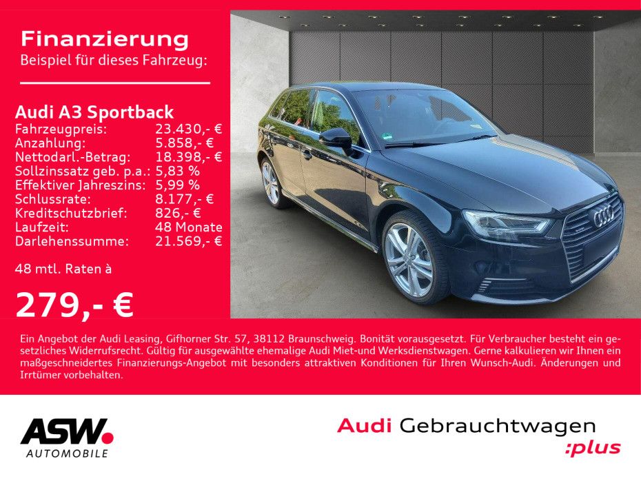 Audi A3 Sportback sport 40 e-tron Stronic Navi Matrix