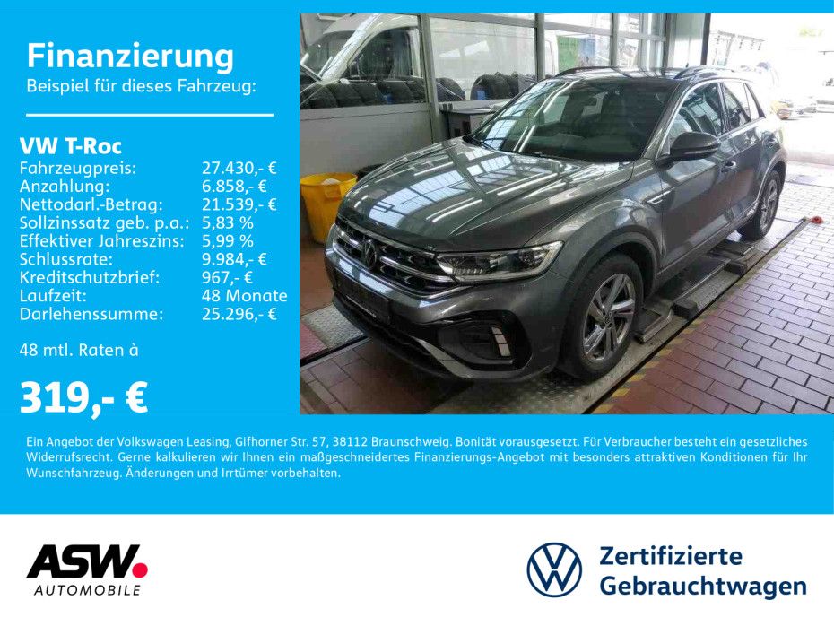 Volkswagen T-Roc R-Line 1.5 TSI DSG LED Navi PDC ACC AHK