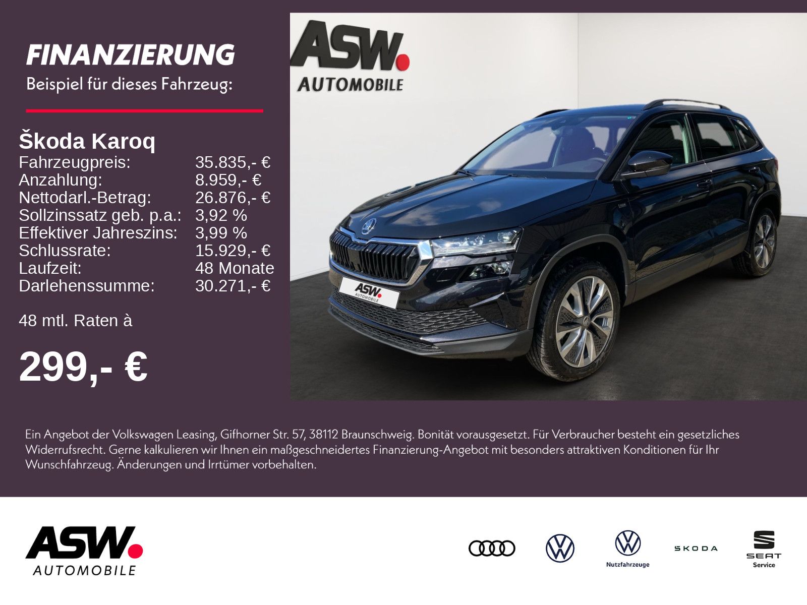 SKODA Karoq Tour 1,5TSI 150PS PDC Kamera Navi ACC AHK