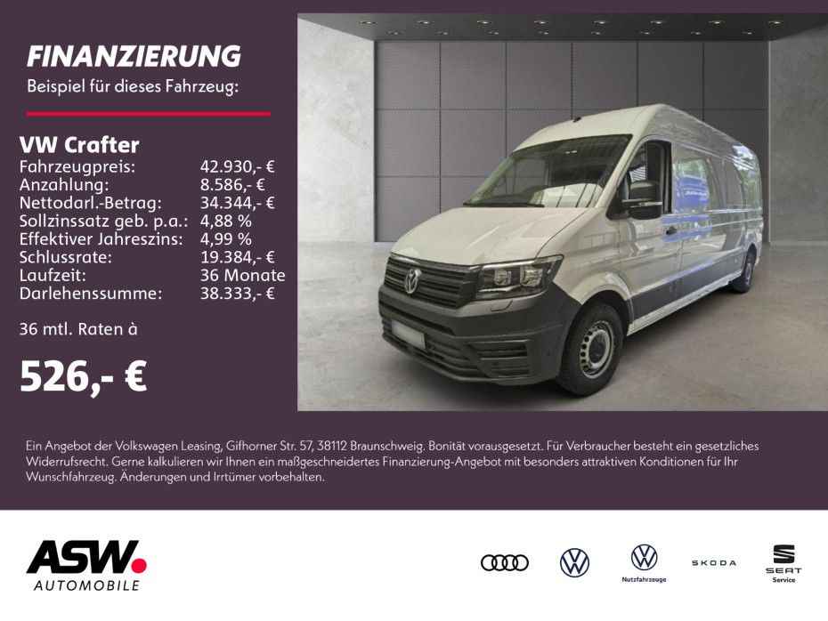 Volkswagen Crafter 35 Kasten 2.0 TDI Automatik Navi RFK AHK