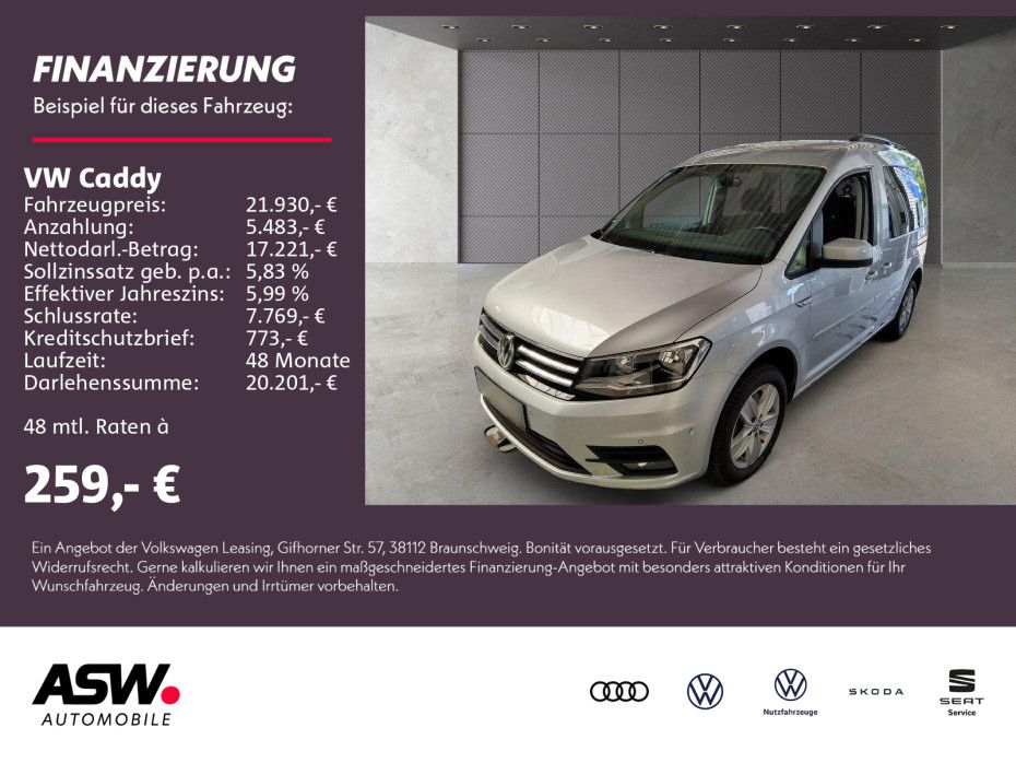 Volkswagen Caddy Comfortline 1.4TSI PDC ACC SHZ AppConnect