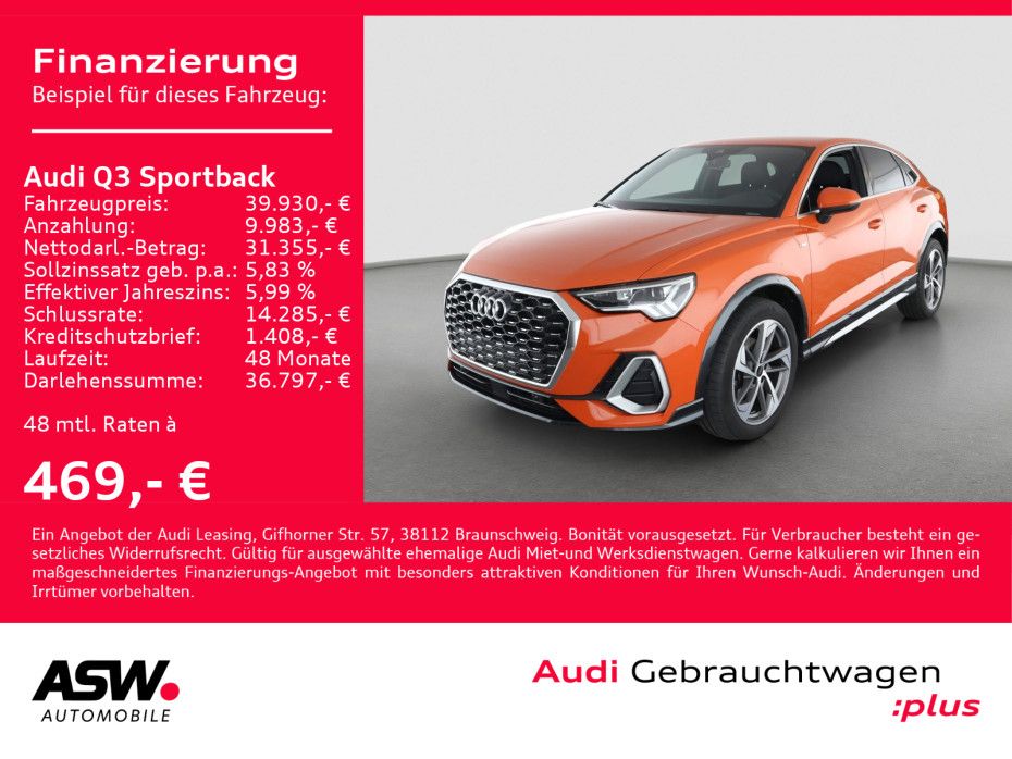 Audi Q3 Sportback S line 35TFSI Stronic Navi LED AHK