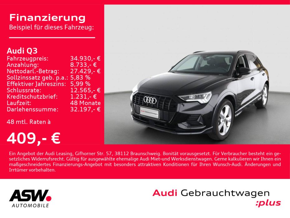 Audi Q3 advanced 35TFSI LED AHK GRA VC Standheizung