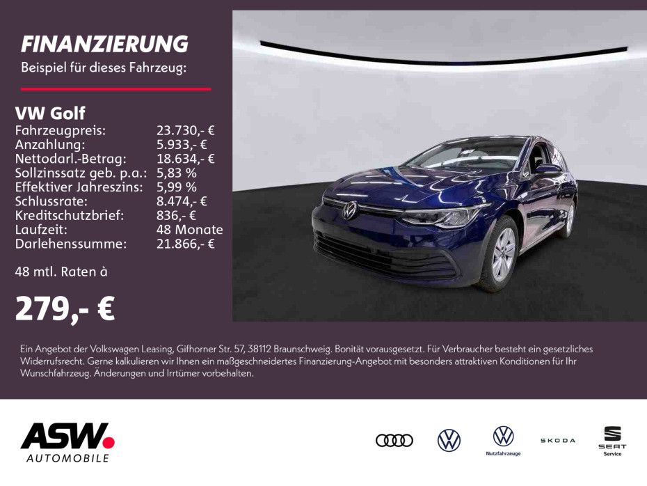 Volkswagen Golf Life 2.0 TDI DSG Navi LED ACC Pano SHZ PDC