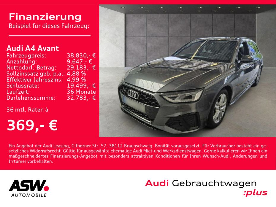 Audi A4 Avant S line 50TDI quattro Navi LED HUD RFK