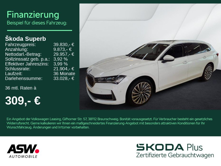 SKODA Superb Combi L&K 1.5TSI DSG LED ACC Pano HUD AHK
