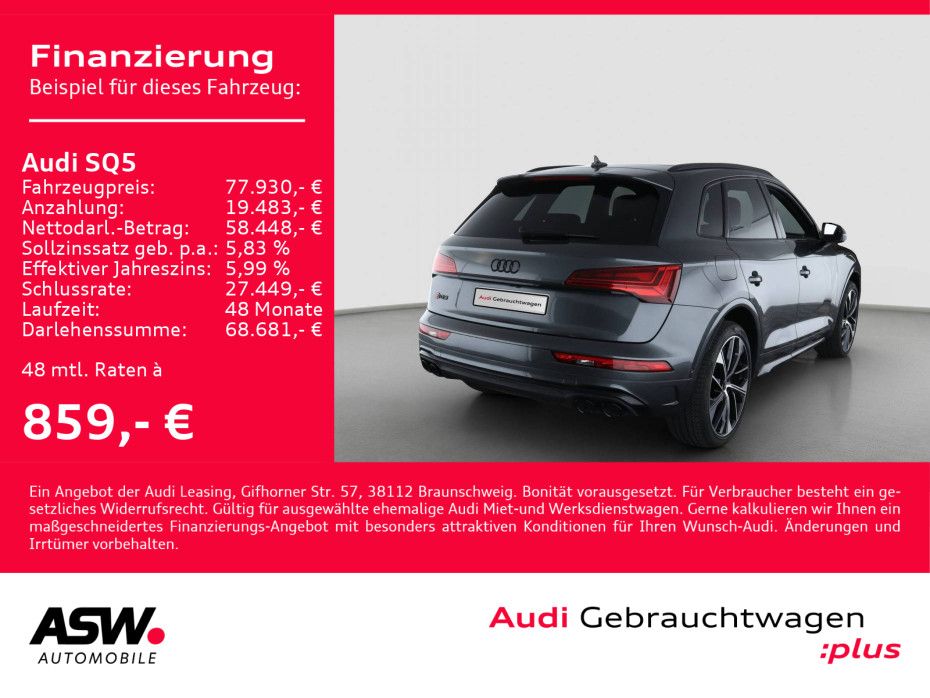 Audi SQ5 3.0TDI tiptroni LED Navi 360° Pano HUD LEDER