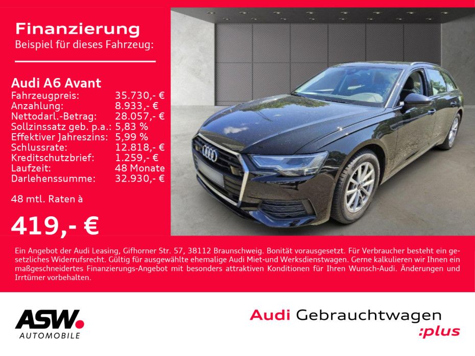 Audi A6 Avant 40TDI Stronic Navi LED AHK RFK ACC SHZ
