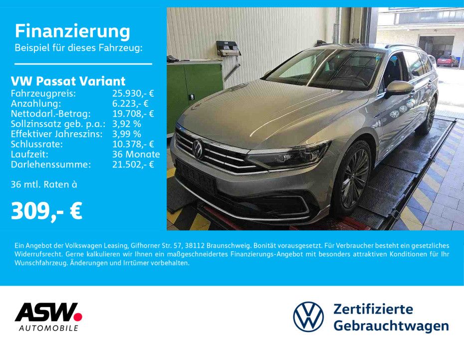 Volkswagen Passat Variant GTE 1.4 TSI DSG LED Navi Pano AHK