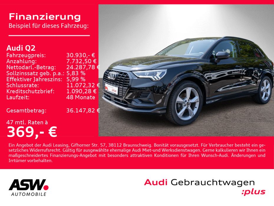 Audi Q2 advanced 35TFSI Stronic Navi Matrix AHK ACC