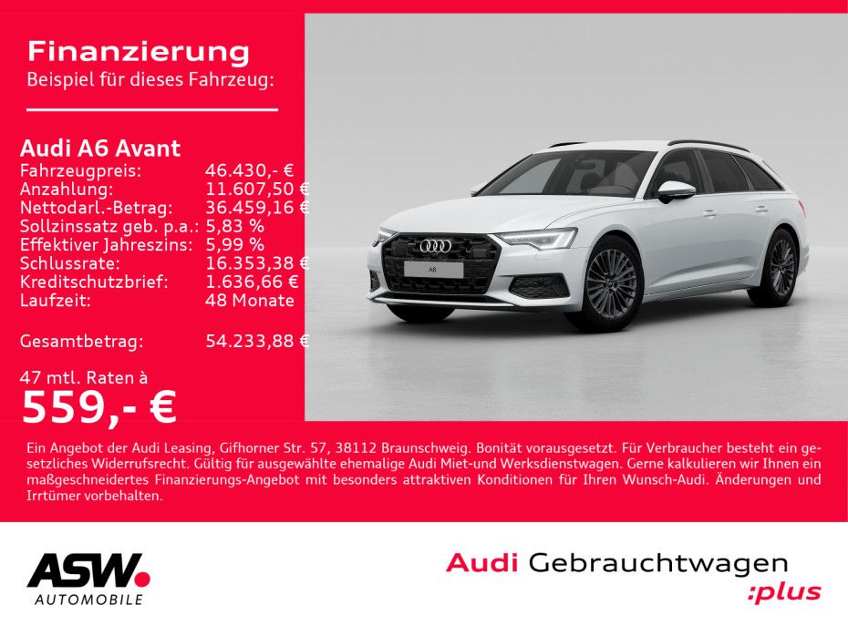 Audi A6 Avant advanced 40TDI quattro Navi Matrix HUD