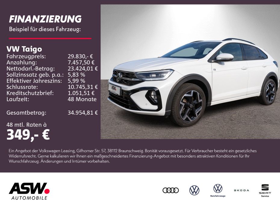 Volkswagen Taigo R-Line 1.5 TSI DSG LED Navi RFK ACC VC AHK