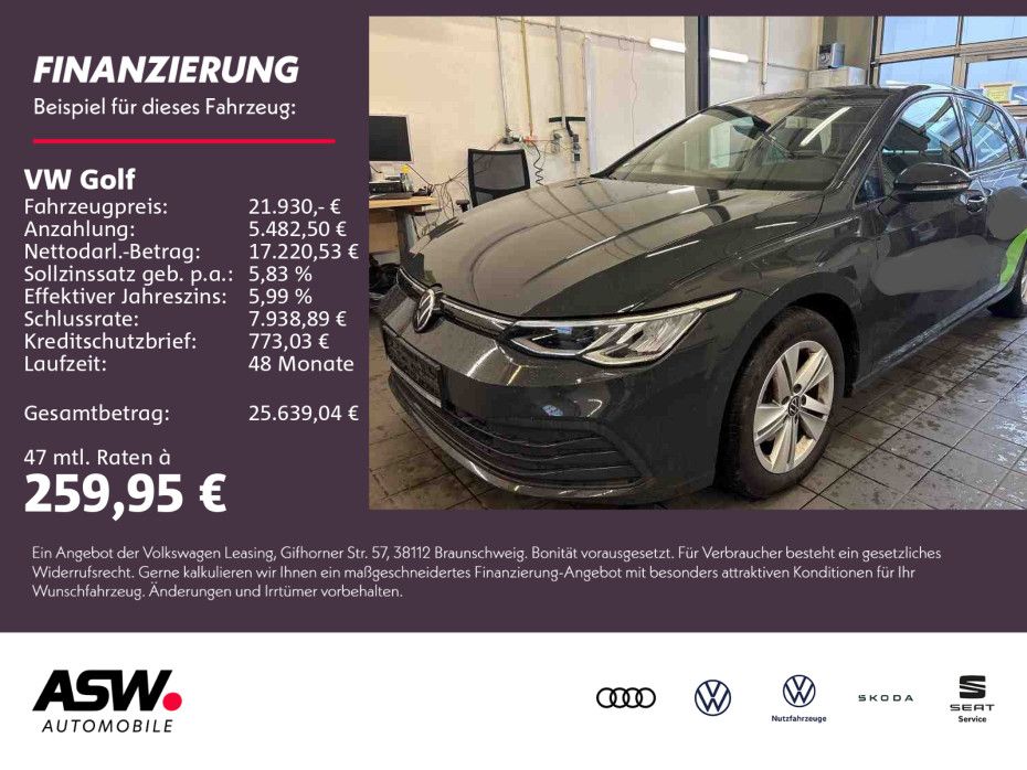 Volkswagen Golf Life 2.0 TDI 6-Gang LED Navi PDC ACC SHZ VC