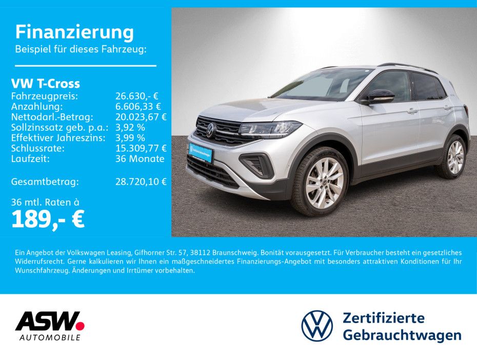 Volkswagen T-Cross Goal 1.0TSI DSG LED Navi PDC ACC SHZ AHK
