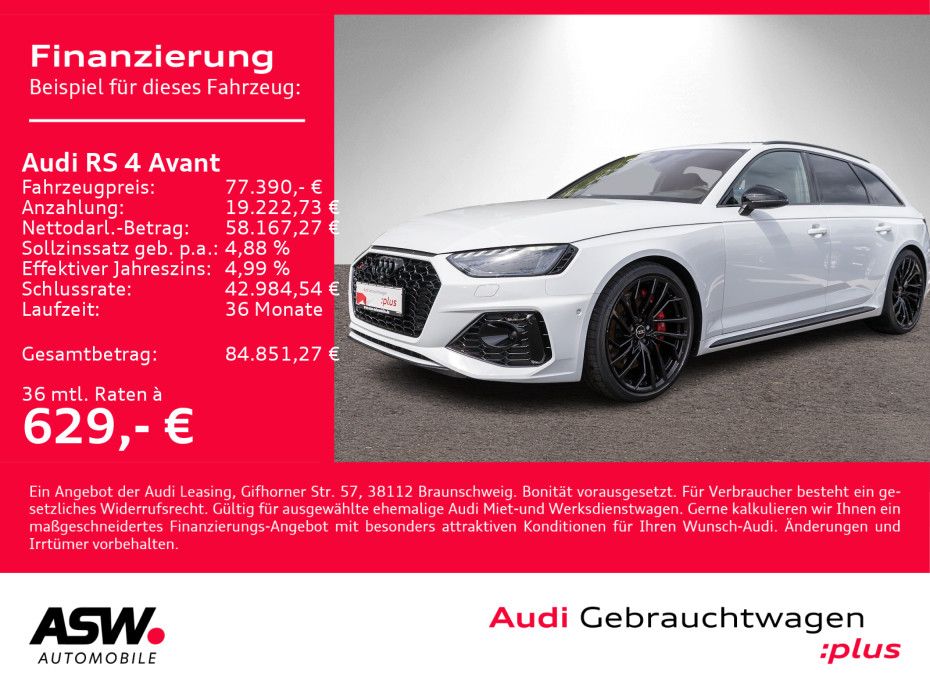 Audi RS4 Avant 2.9 TFSI quattro Navi Matrix Pano HUD