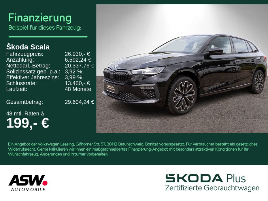 SKODA Scala Selection 1.5 TSI DSG Navi LED ACC RFK AHK