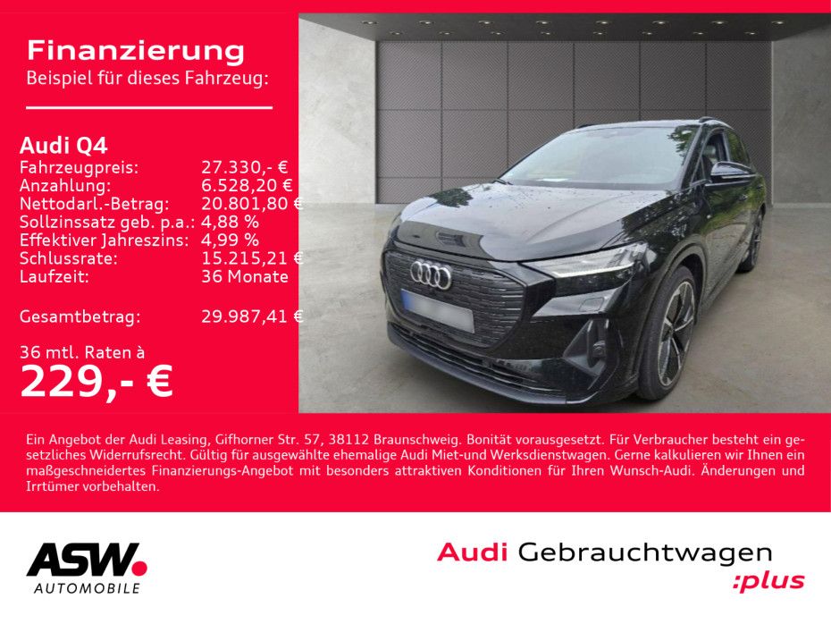Audi Q4 S line 40 e-tron Navi Matrix Pano Sonos