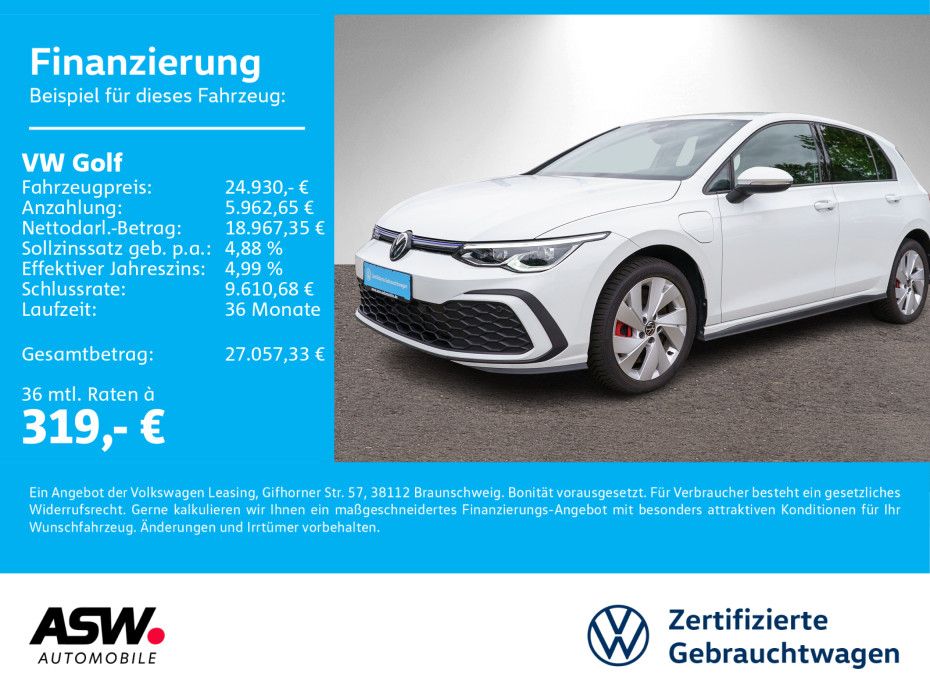 Volkswagen Golf GTE 1.4 eHybrid DSG LED Navi RFK AppConnect