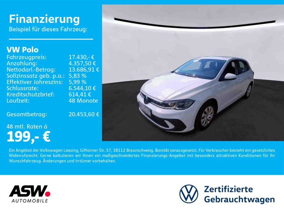 Volkswagen Polo Life 1.0 MPI Klima LED VC SHZ PDC v/h