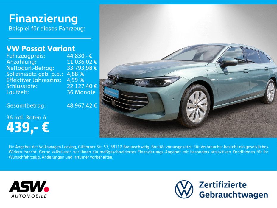 Volkswagen Passat Variant Business 1.5 eHybrid DSG LED 360°