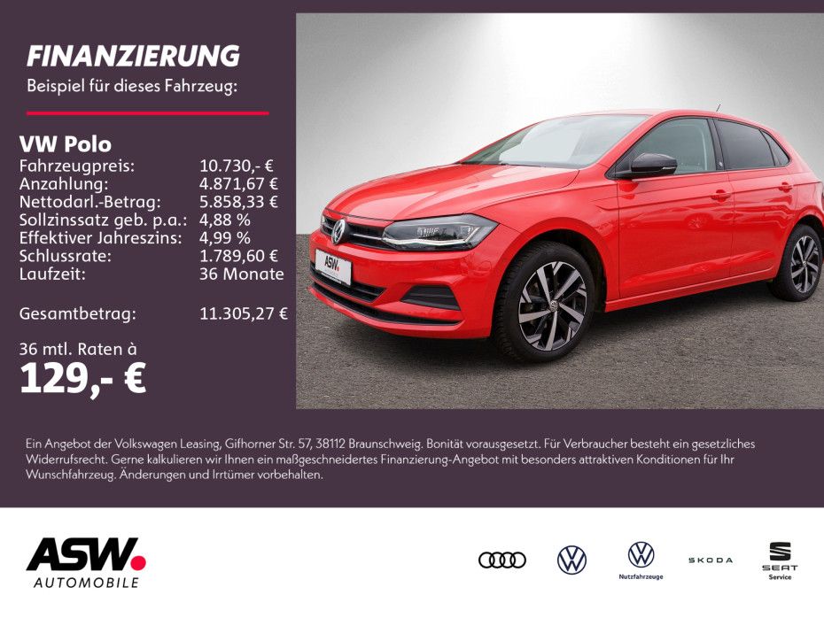 Volkswagen Polo beats 1.0 TSI LED Klima PDC SHZ AppConnect