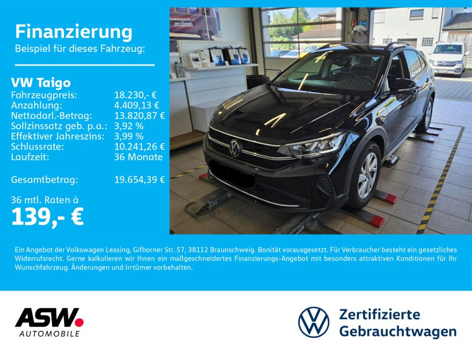 Volkswagen Taigo Life 1.0 TSI LED Navi PDC SHZ AppConnect