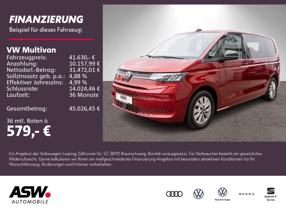 Volkswagen T7 Multivan Life 1.4 eHybrid DSG LED Nav RFK AHK