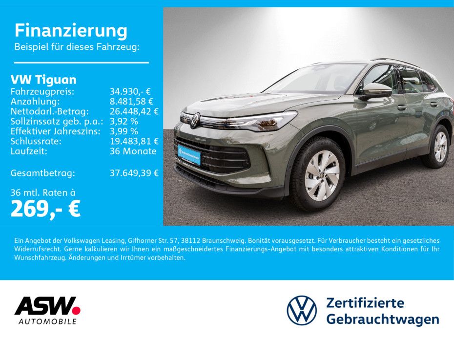 Volkswagen Tiguan 1.5 TSI DSG LED Navi RFK SHZ AHK