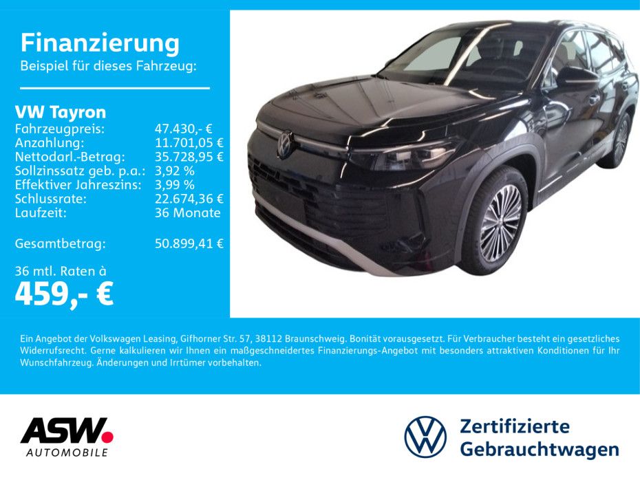 Volkswagen Tayron Life 1.5TSI DSG LED Navi RFK PANO HUD AHK