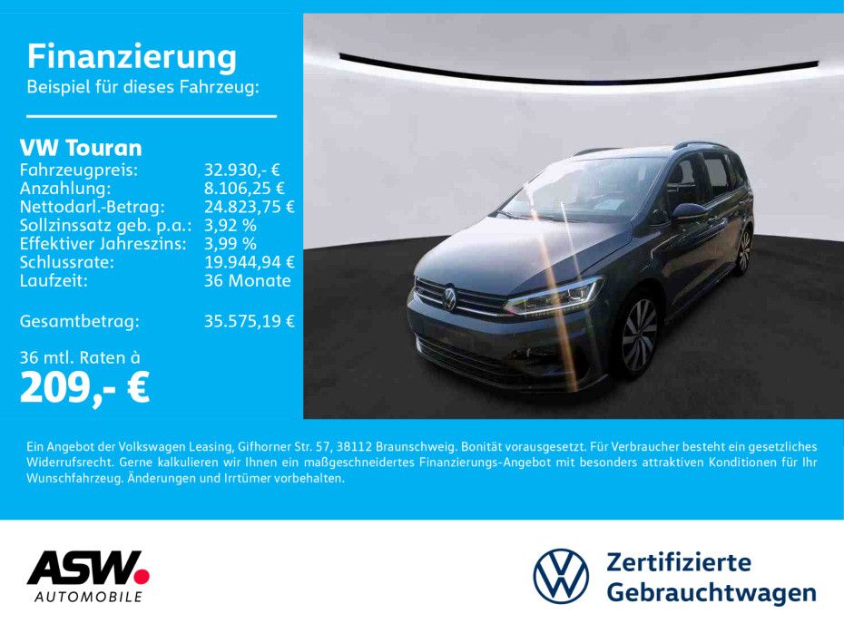 Volkswagen Touran R-Line 1.5TSI DSG LED Navi PANO Stdhz ACC