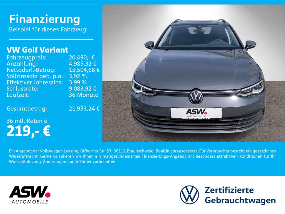 Volkswagen Golf Variant Life 1.0 TSI LED Navi ACC Stdhz AHK