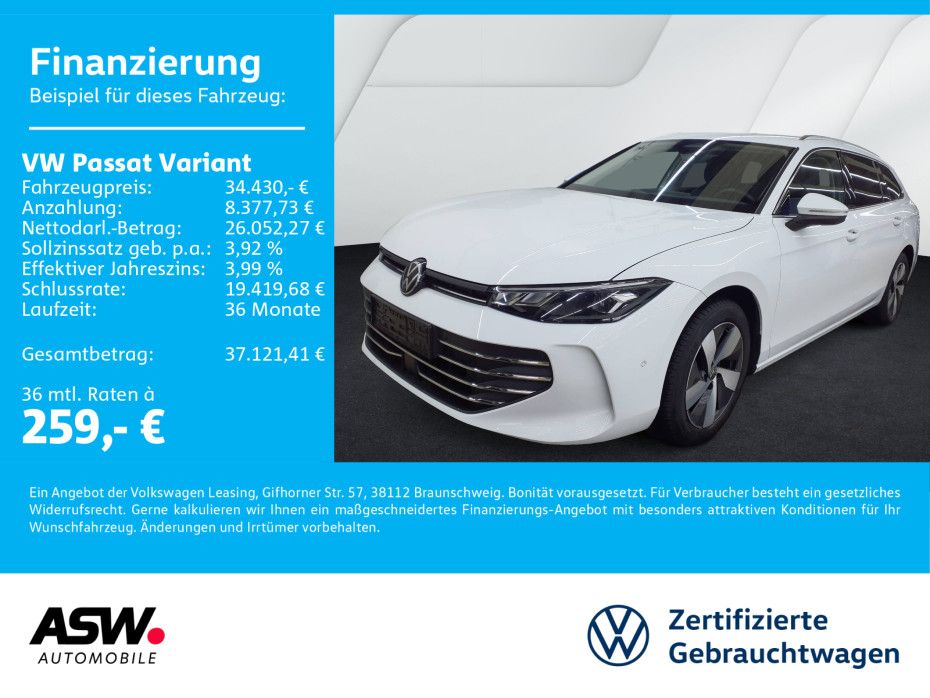 Volkswagen Passat Variant Business 1.5eTSI DSG LED NAVI AHK