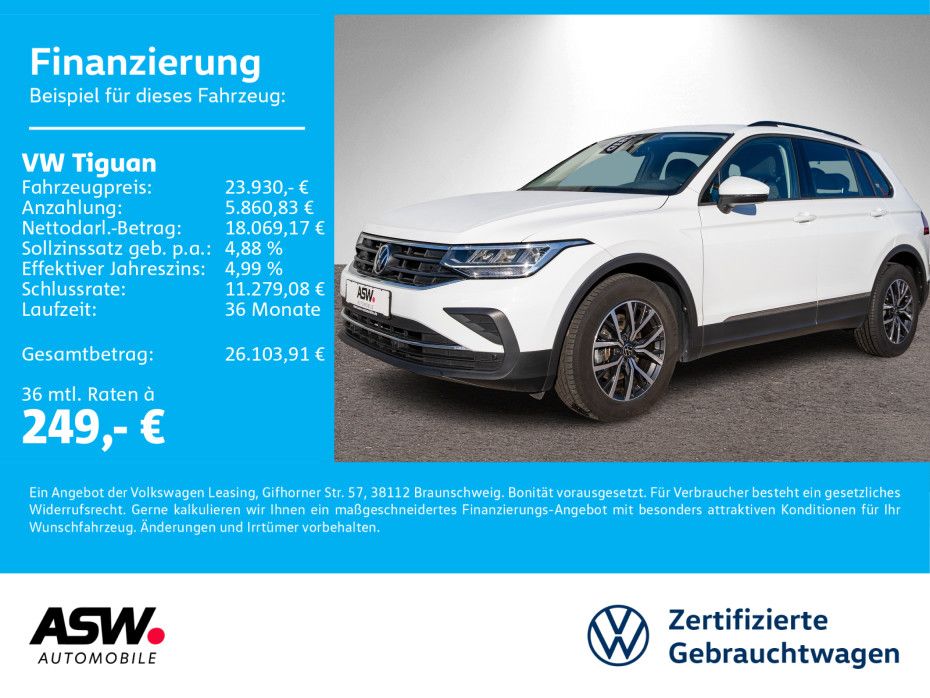Volkswagen Tiguan Life 2,0 TDI DSG LED NAVI AHK PDC SHZ