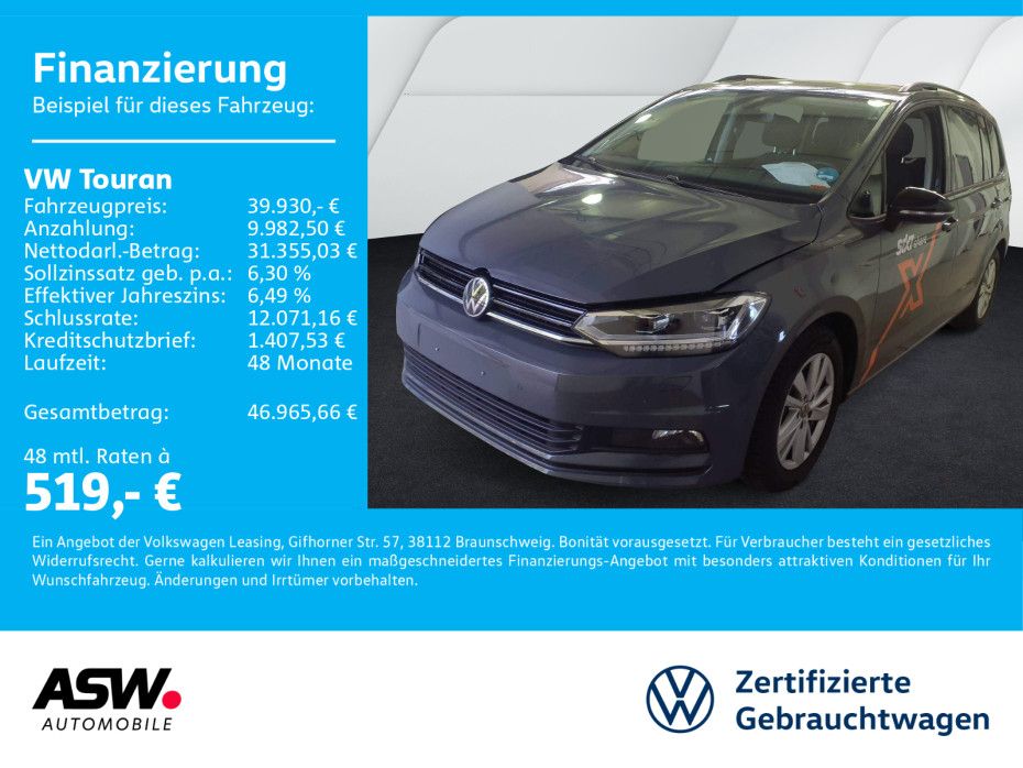 Volkswagen Touran Highline 1.5TSI DSG LED Navi PANO AHK 7-S