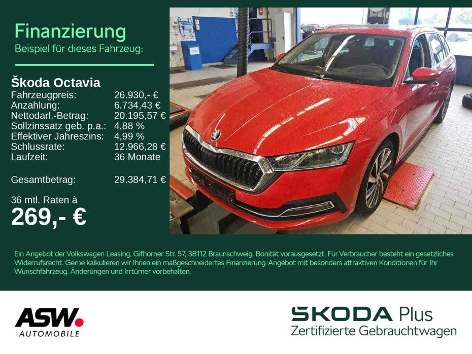 SKODA Octavia Combi Style 2.0TDI DSG LED NAVI AHK PANO