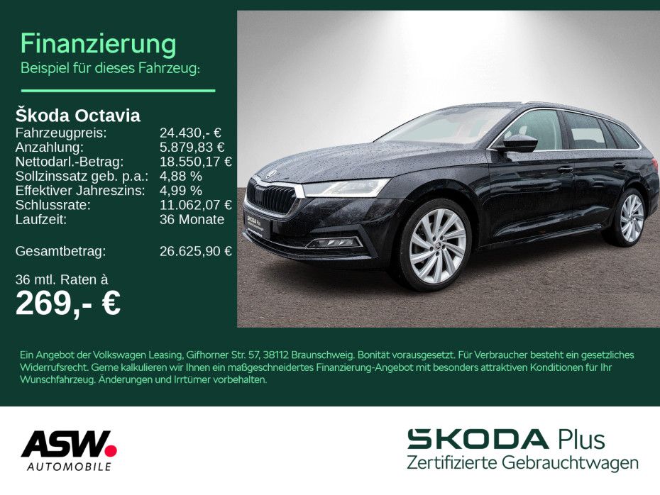 SKODA Octavia Combi Style 2,0TDI DSG Navi HUD AHK Pano