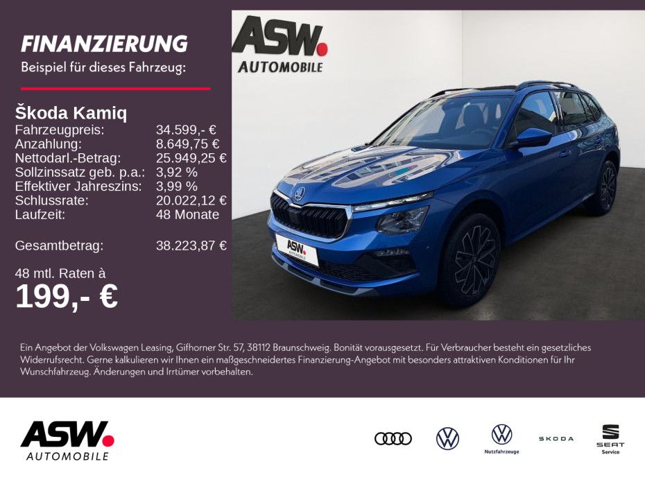 Fahrzeugabbildung SKODA Kamiq Balance 1,5 TSI 150PS DSG ACC PDC SHZ AHK