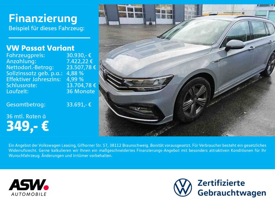 Volkswagen Passat Variant R-Line 4Motion 2,0TDI DSG LED AHK