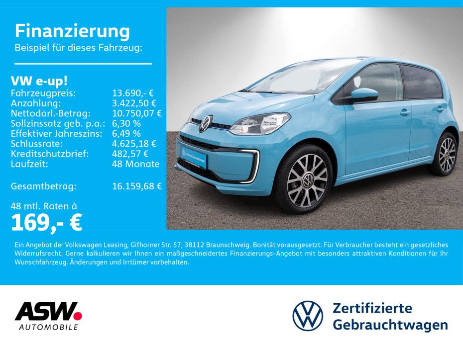 Volkswagen e-up! move up! Klimaauto RFK GRA PDC SHZ CCS