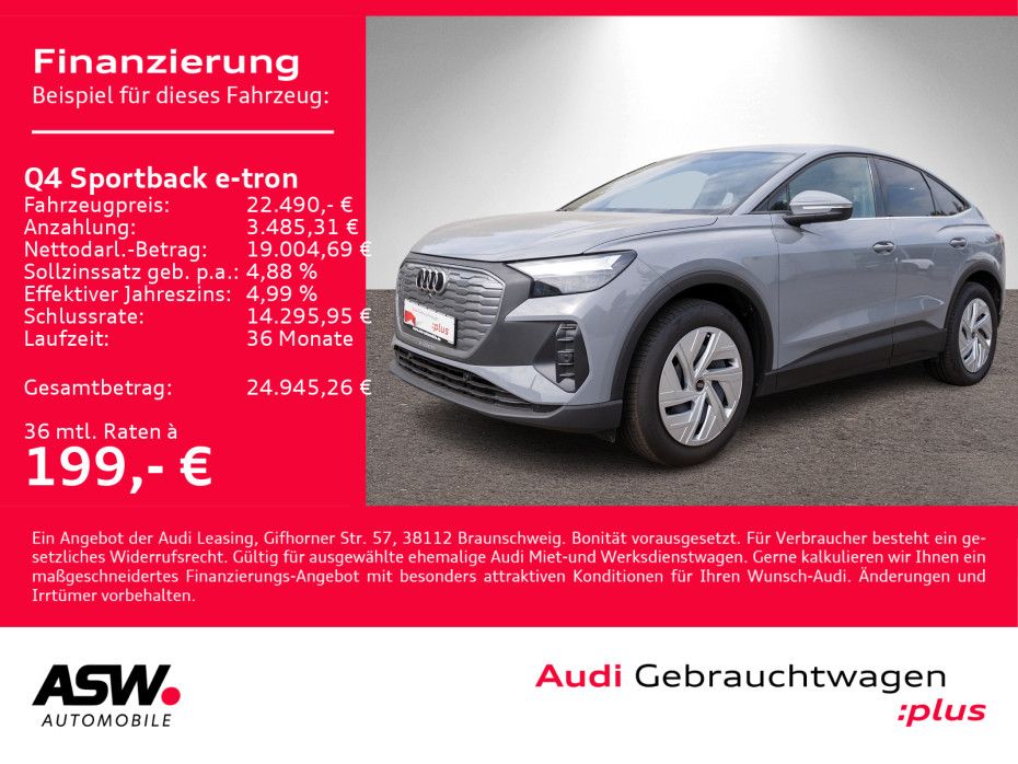 Audi Q4 Sportback e-tron 35 Navi LED GRA VC