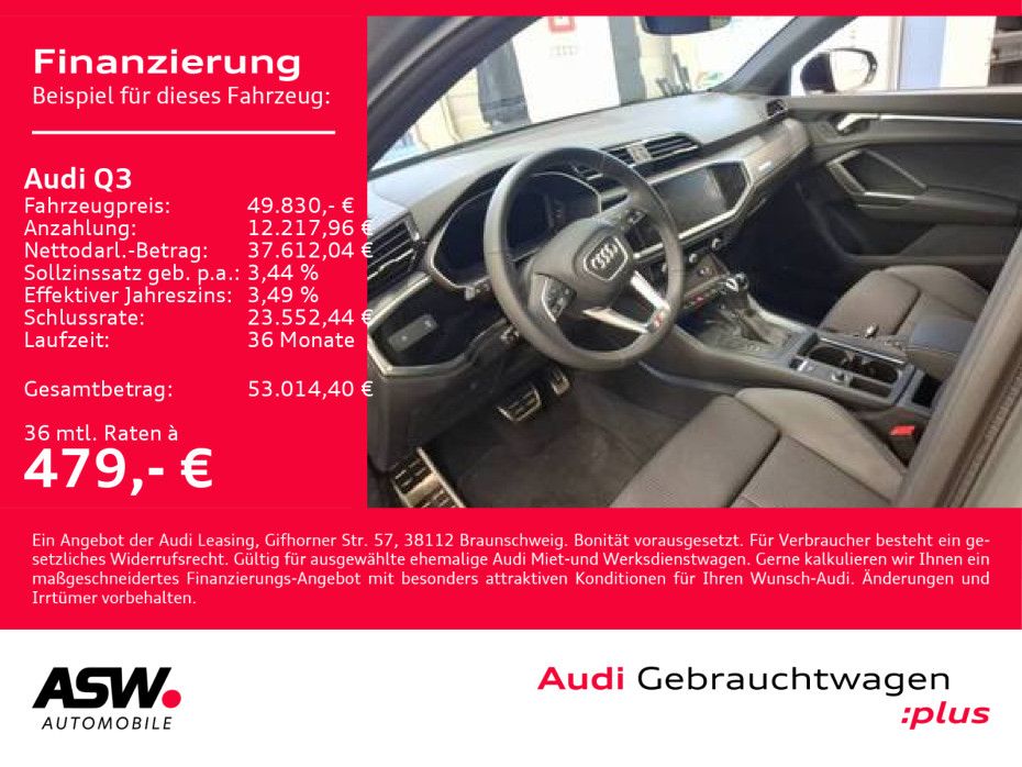 Audi Q3 SUV S line 40TDI quattr NAVI LED AHK ACC 360°