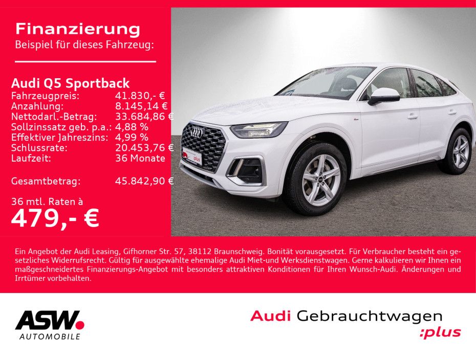 Audi Q5 Sportback S line 50TDI quattro NAVI LED AHK