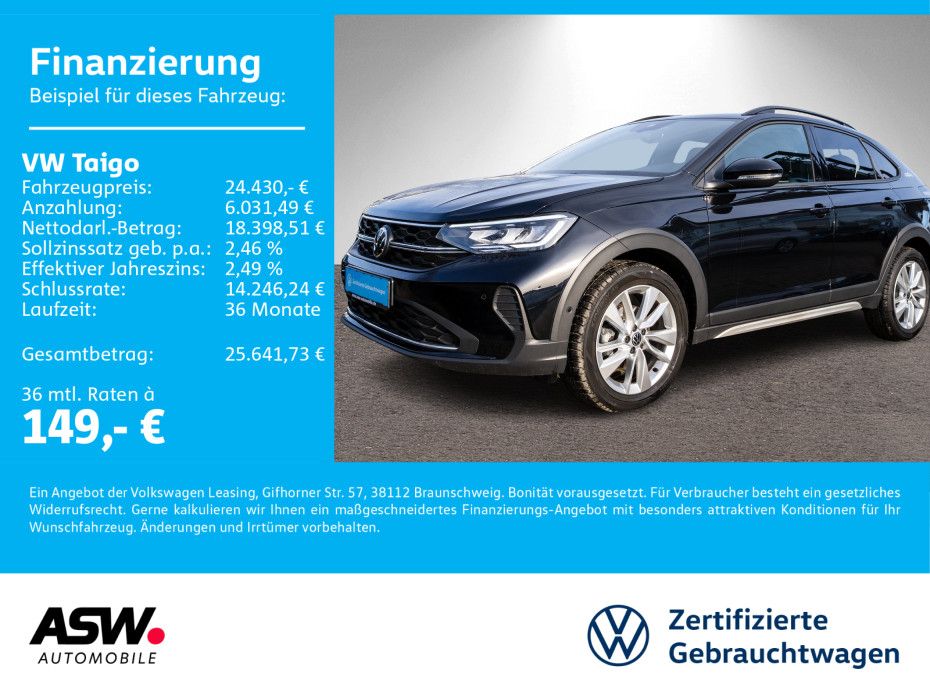 Volkswagen Taigo Life Goal 1.0 TSI DSG Navi SHZ LED PDC ACC