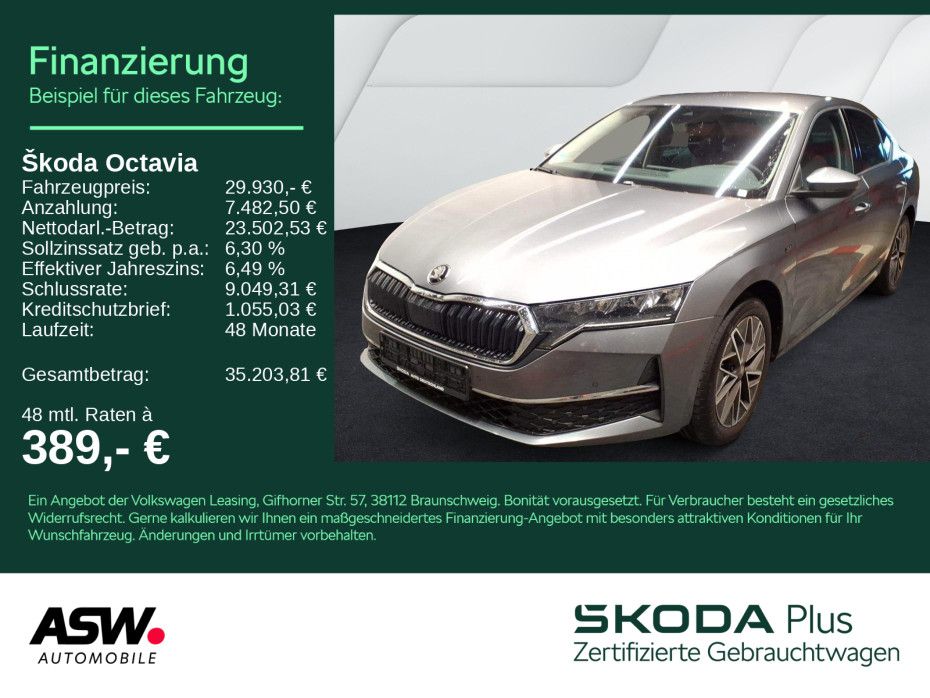 SKODA Octavia Limousine Tour 2.0 TDI DSG LED Navi RFK