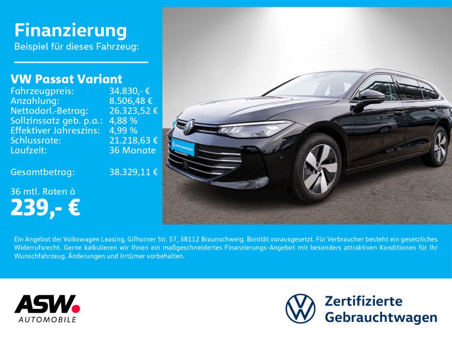 Volkswagen Passat Variant Business 2.0 TDI DSG LED RFK AHK