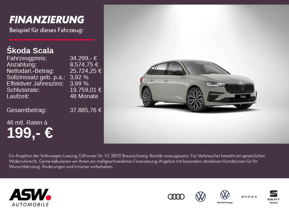 SKODA Scala Balance 1,5 TSI 150PS DSG ACC PDC SHZ AHK