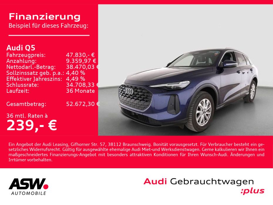 Fahrzeugabbildung Audi Q5 TDI quattro NAVI LED PANO RFK LEDER PDC VC