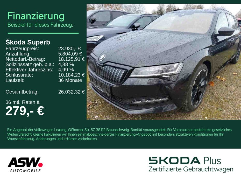 SKODA Superb Combi Sportline 1.4 TSI iV LED NAVI RFK