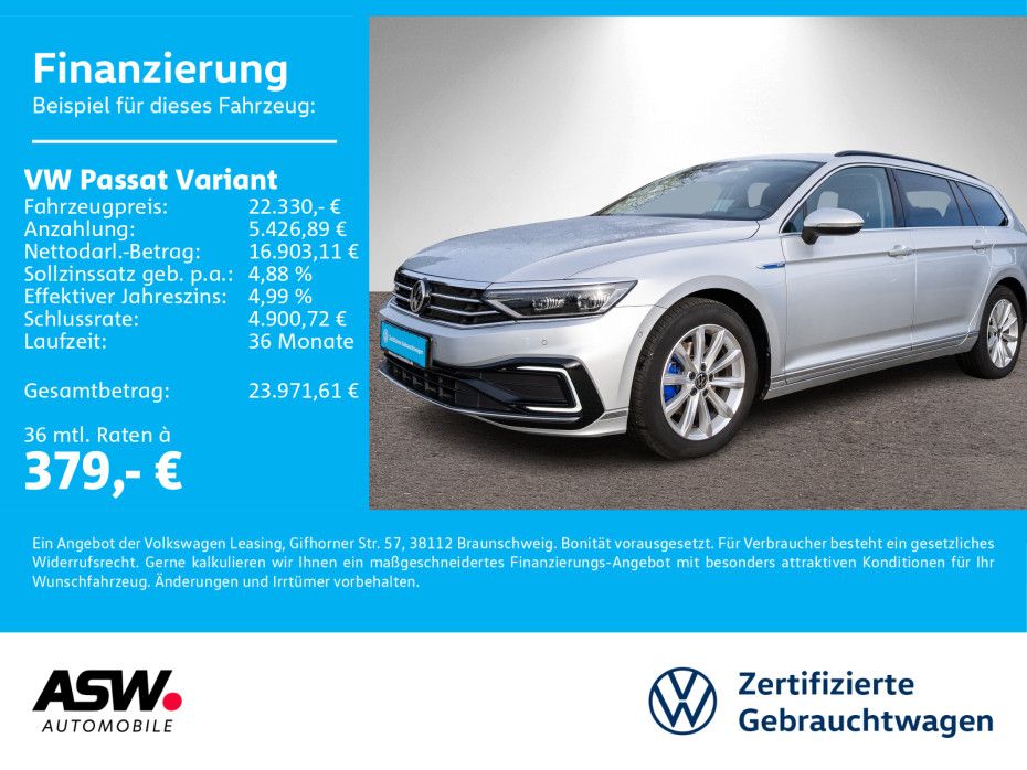 Volkswagen Passat Variant GTE 1.4 TSI eHybrid DSG RFK AHK