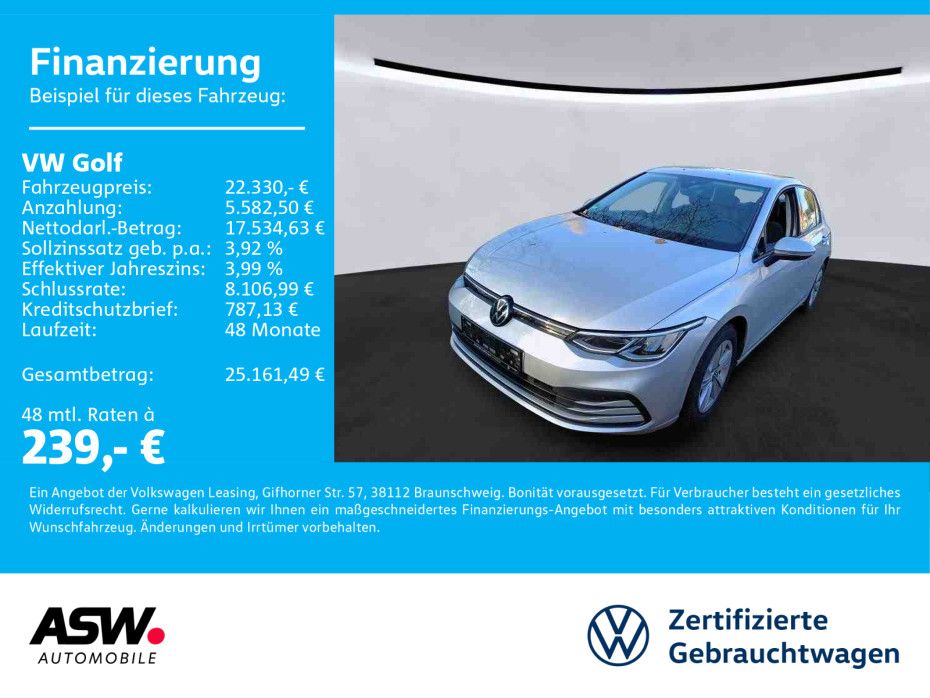 Volkswagen Golf Life 1.5 TSI 6-Gang LED Navi PDC SHZ